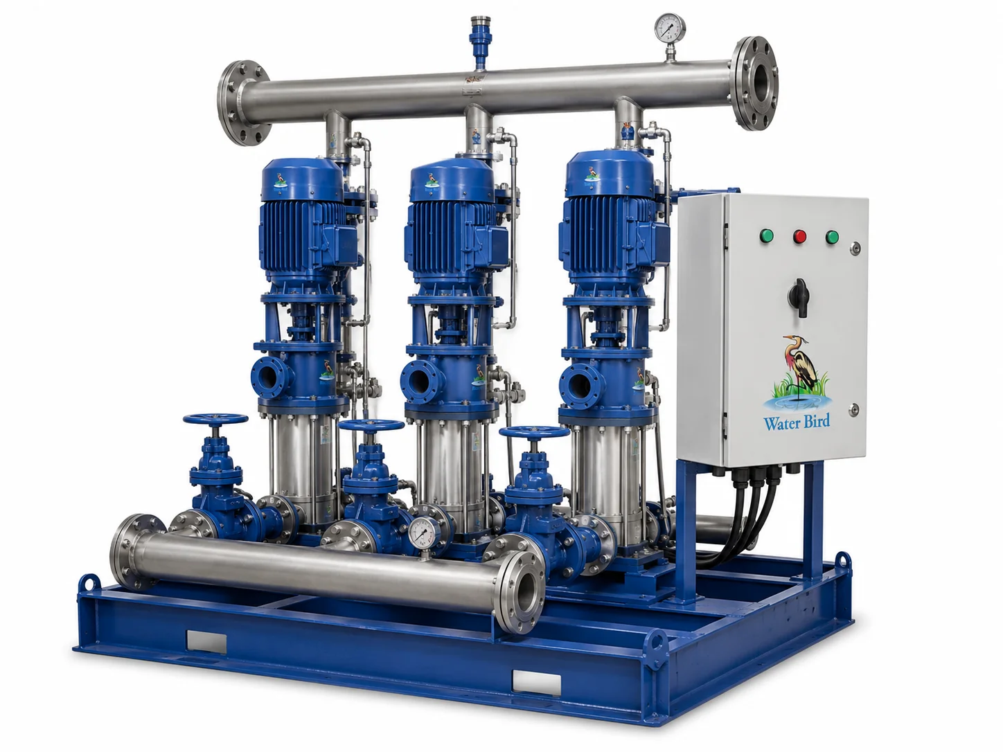 Commercial booster pump set for water pressure boosting – UAE