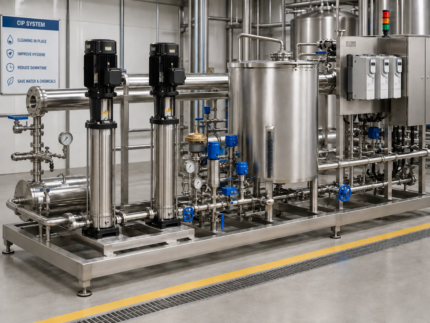 CIP Pump Sets for Industrial Applications