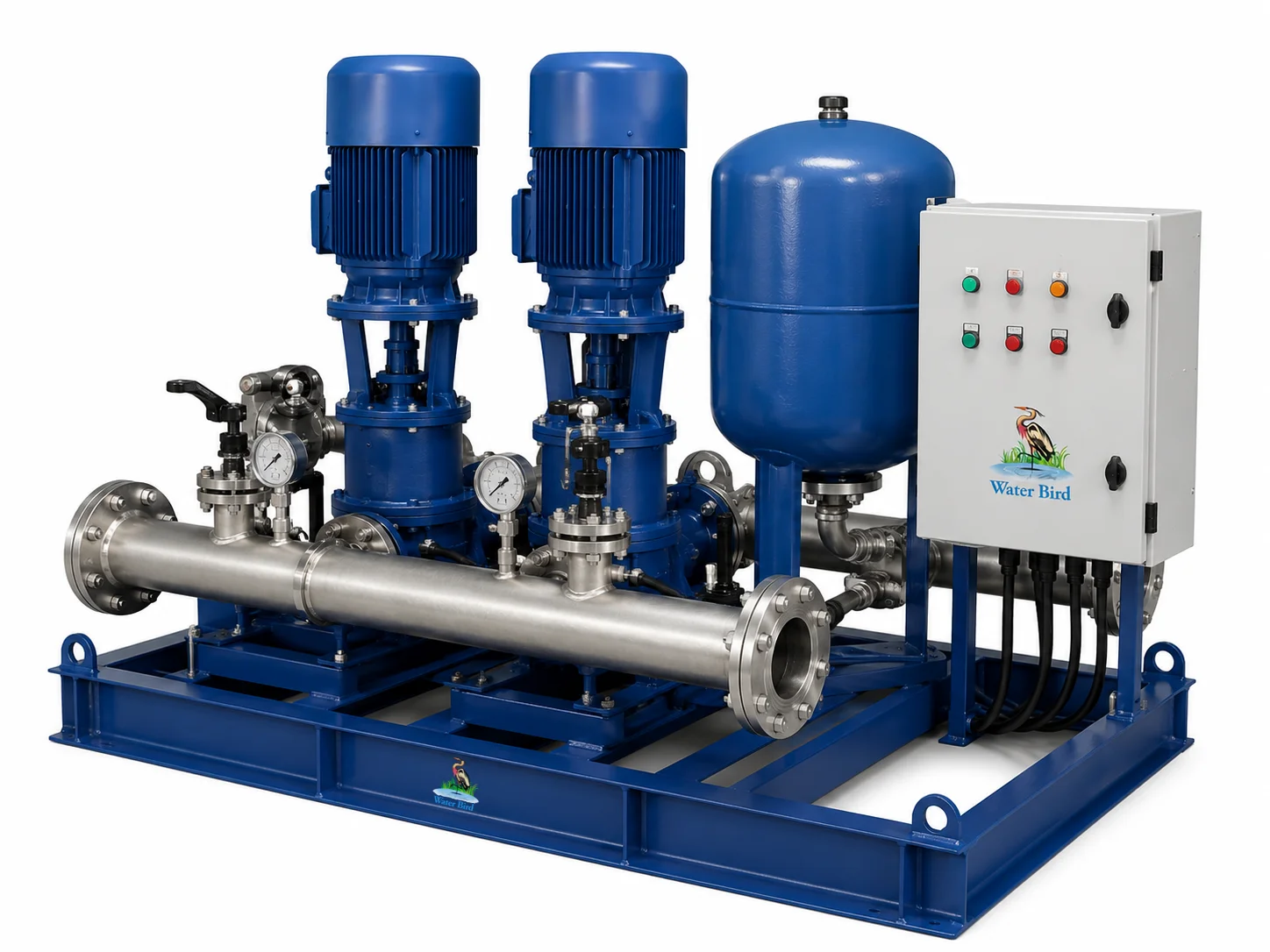 Commercial booster pump set for water pressure boosting – UAE