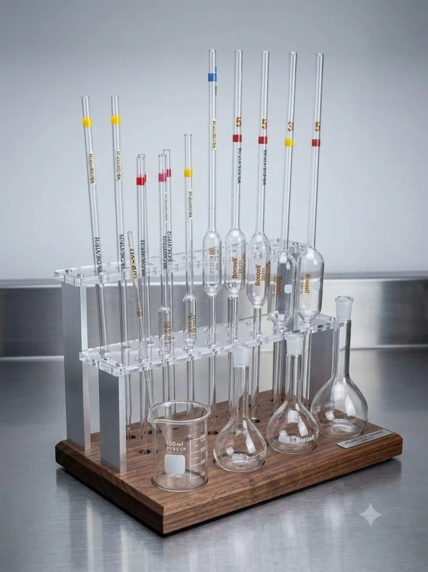 Volumetric Glassware & Pipettes Rack Equipment