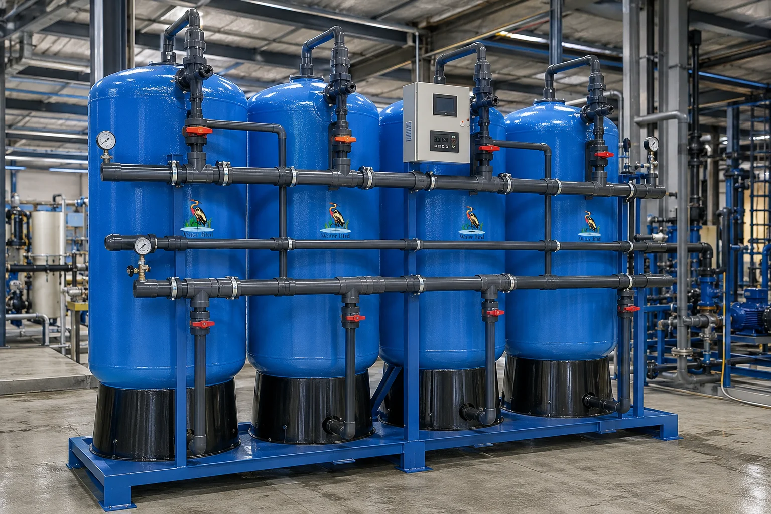 Iron removal filter for water treatment system